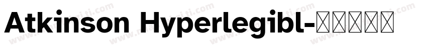 Atkinson Hyperlegibl字体转换